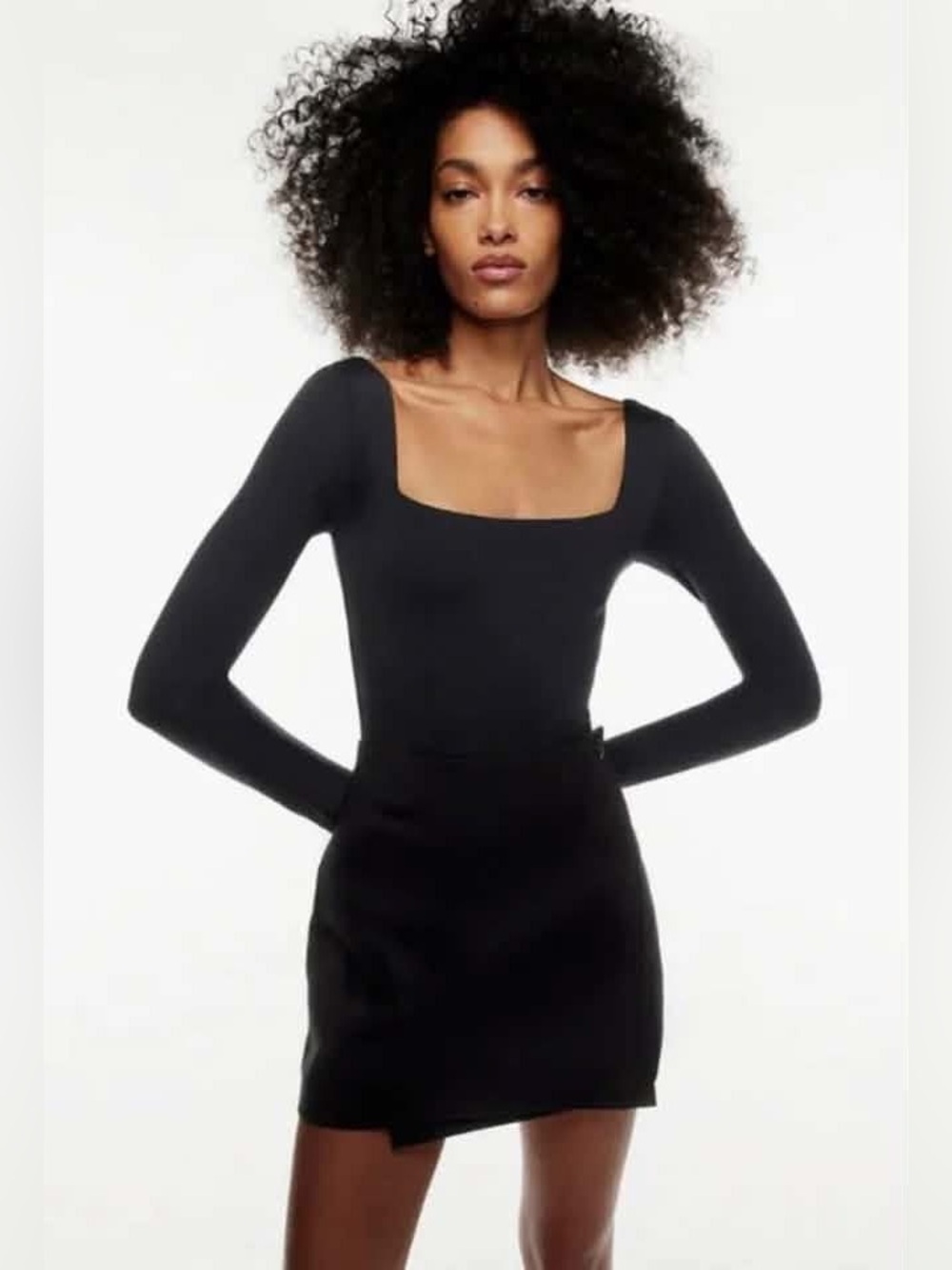 Babaton by Aritzia Contour Squareneck Mini Dress, NEW ($88)!